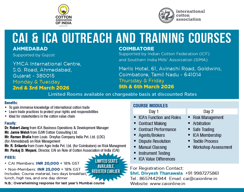 CAI & ICA OUTREACH AND TRAINING COURSES